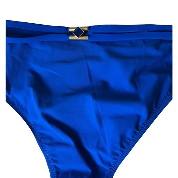 Gottex Bikini Bottom Womens Size 14 GTX Sapphire Blue Jeweled Bottoms Bikini NWT - Picture 2 of 6